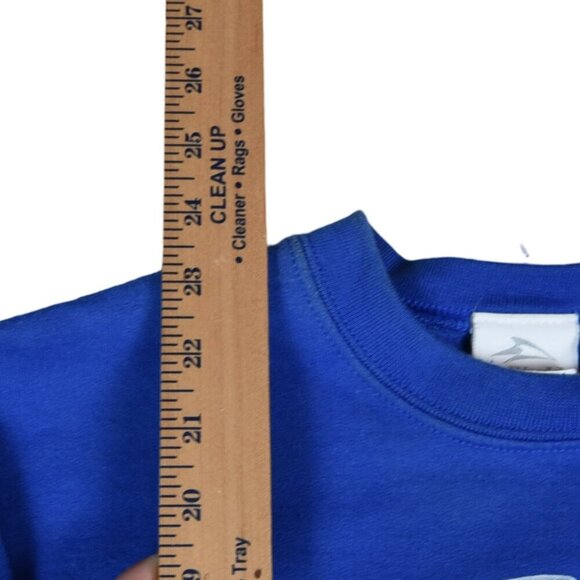 SeaWorld Dolphin Crewneck Sweater Kids Large Blue - Picture 6 of 7